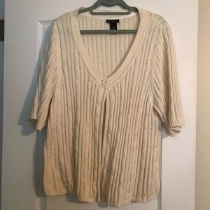 Lane Bryant white/off white sweater